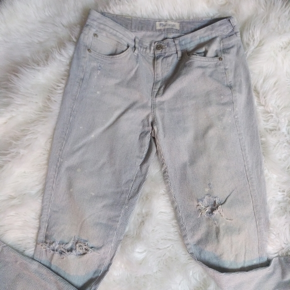 Madewell railroad striped jeans | size 25 - Picture 2 of 4